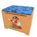 ЯЩИК ДЛЯ ИГРУШЕК  С ПОДУШКОЙ И НАКЛЕЙКОЙ